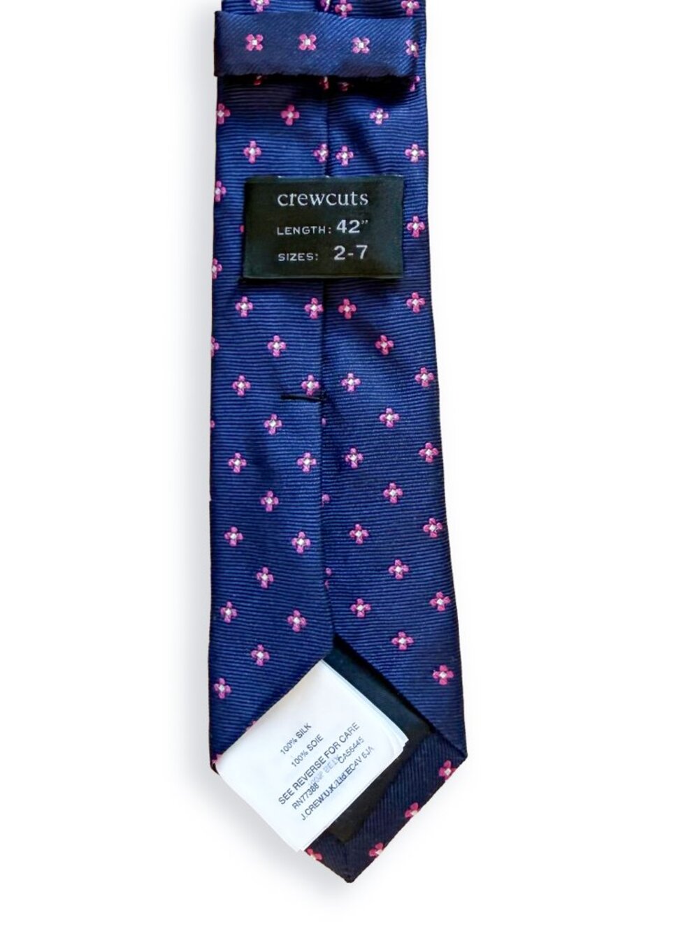 J.Crew Crewcuts Kids 100% Silk Tie Size 2-7 - Picture 2 of 5